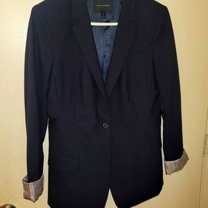 Blazer, Banana Republic, 12, Navy Blue
